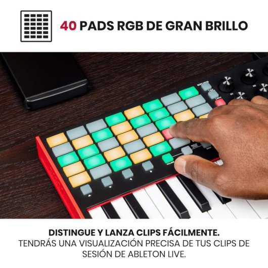 Akai Professional APC Key 25 MK2 Teclado Controlador MIDI USB 25 Teclas para Lanzar Clips con Ableton Live Lite
