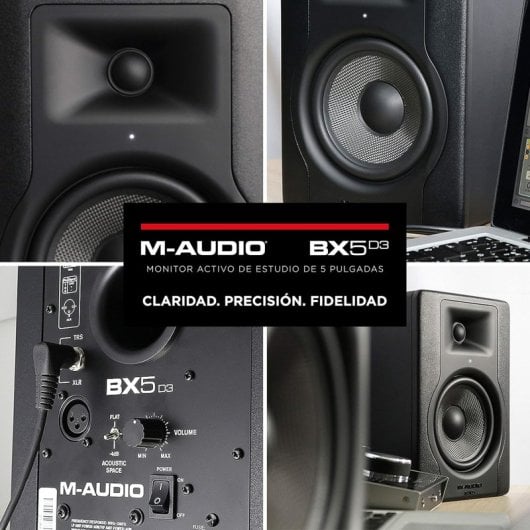M-Audio BX5 D3 Monitor de Estudio Biamplificado 100W Negro