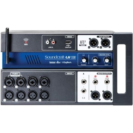 Soundcraft Ui12 Misturador Digital de 12 Canais com Controlo Sem Fios