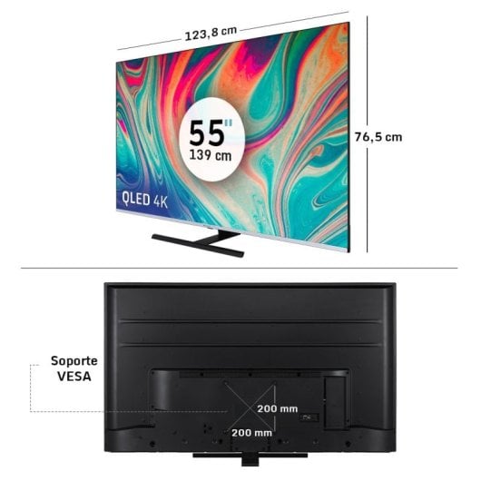 Nilait Luxe 55"UC8003S QLED UHD 4K Smart TV + Nilait Harmony Sound bar Barra de Sonido Bluetooth 2.0 30W