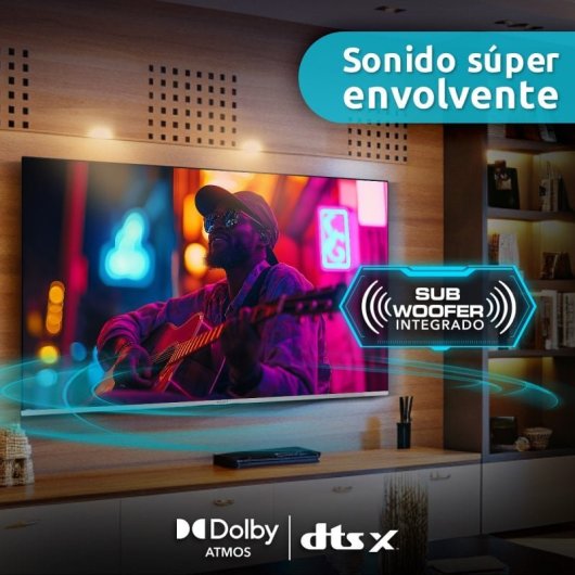 Nilait Luxe 55"UC8003S QLED UHD 4K Smart TV + Nilait Harmony Sound bar Barra de Sonido Bluetooth 2.0 30W