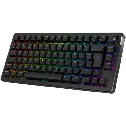 HyperX Alloy Rise 75 Kabellose RGB-Gaming-Tastatur, Schwarz