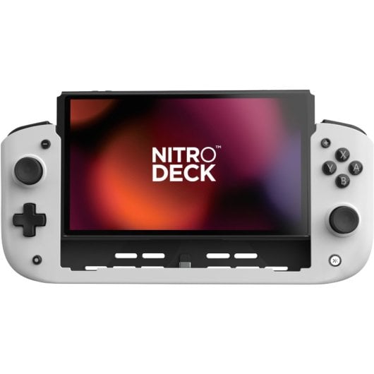 CRKD Nitro Deck Portátil con Pantalla OLED para Nintendo Switch/OLED Blanco
