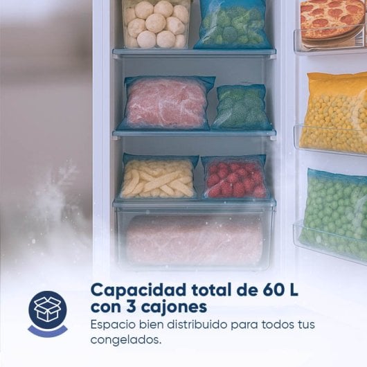 Origial ORIFREEZE60LWE Congelador Vertical 60L E Blanco