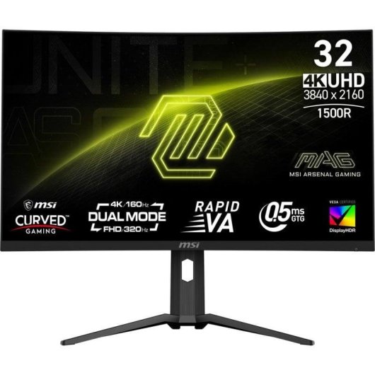 Écran PC MSI MAG 321CUPDF 31,5'' Ultra HD 4K 160Hz Rapid VA Incurvé HDR400 Adaptive Sync