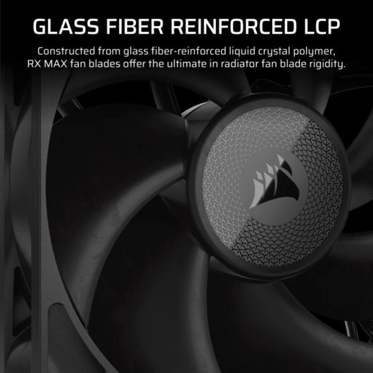 Corsair iCUE LINK RX140 MAX Ventilador Suplementario PWM 140mm Negro