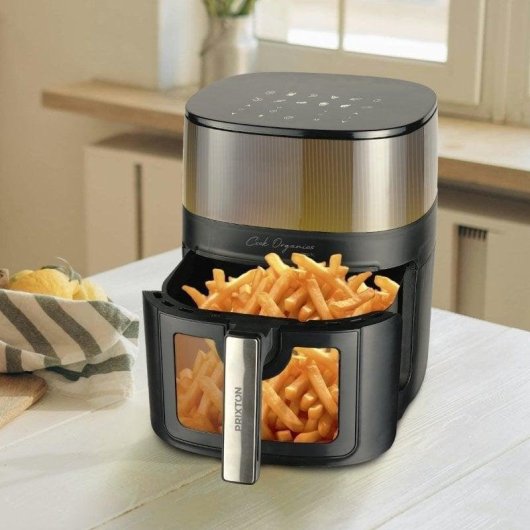 Friggitrice ad Aria Prixton Cook Organics Pro Finestra 7L 1500W Programmi Automatici