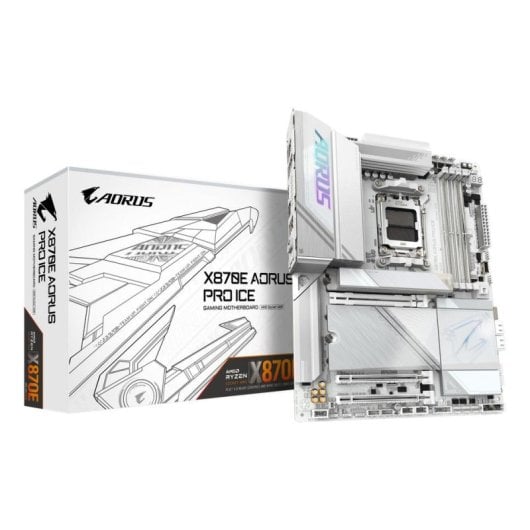 Carte mère Gigabyte X870E AORUS PRO ICE X870E AM5 DDR5 ATX WiFi 7 USB4 PCIe 5.0 M.2 2.5GbE