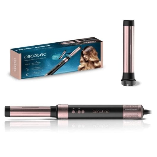 Cecotec Bamba CeramicCare 2in1 AirGlam Black Cepillo de Aire 1400W