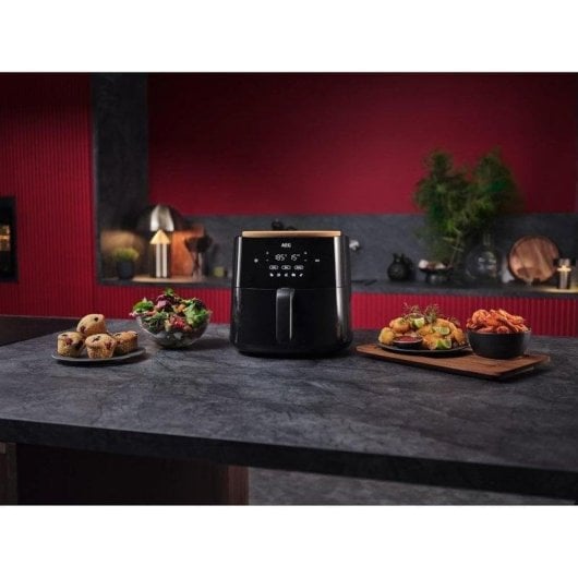 Friteuse sans Huile AEG AAF7B 6.8L 1800W avec 8 Programmes et Écran Tactile