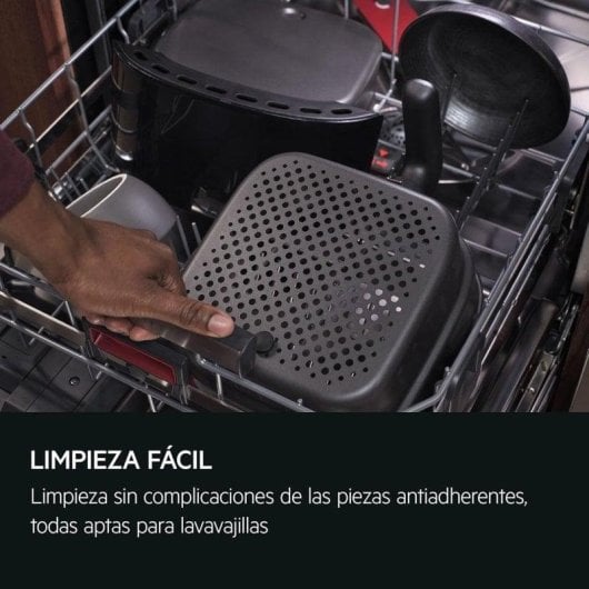 Heißluftfritteuse AEG Serie 8000 Gourmet 6 AAF7SB 6,9L 1700W Touch Display Dampf Funktion