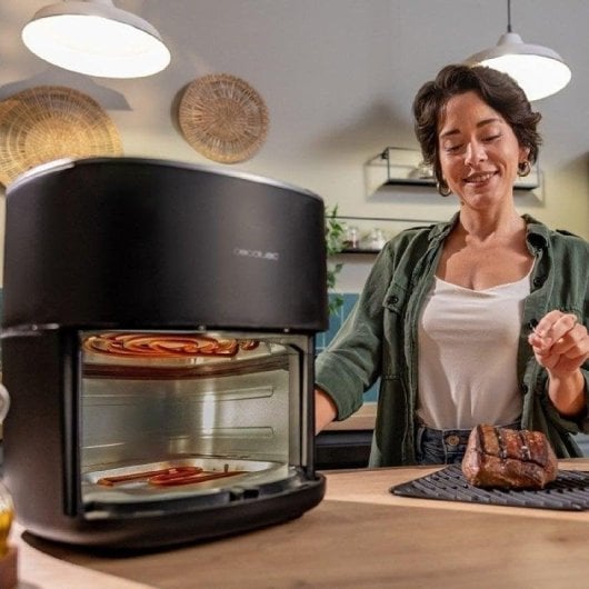 Friteuse sans Huile Cecotec Cecofry Grill Duoheat 6500 6,5L 2200W Double Résistance LCD