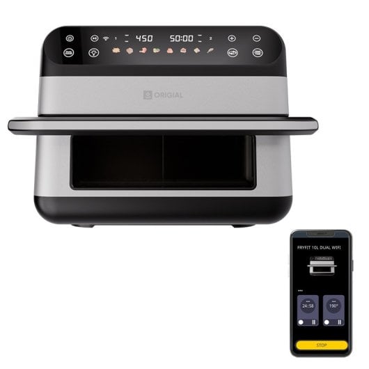 Origial FRYFIT 10L DUAL WIFI Freidora de Aire 10L Dual Wi-Fi 2800W Inox