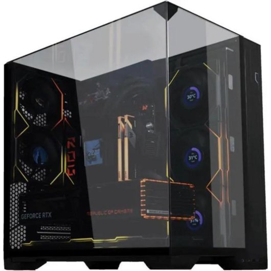 Gehäuse Lian Li O11 Vision Compact Schwarz ATX EATX Glas