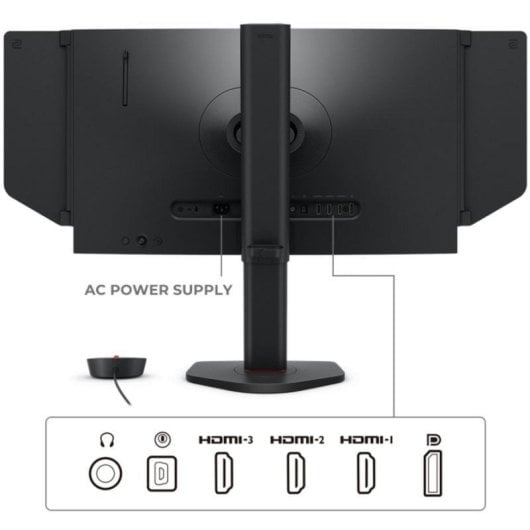 Monitor BenQ ZOWIE XL2586X+ 24,1" FullHD 600Hz TN DyAc 2 S Switch Visière Temps de réponse 0,3 ms