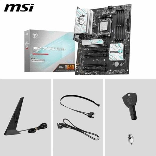 Motherboard MSI B840 GAMING PLUS WIFI AMD B840 Sockel AM5 DDR5 ATX Wi-Fi 7 M.2 Audio Boost