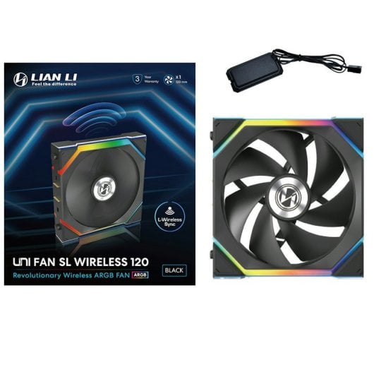 Lian-Li UNI FAN SL WIRELESS 120 ARGB Ventoinha Suplementar 120mm Preta