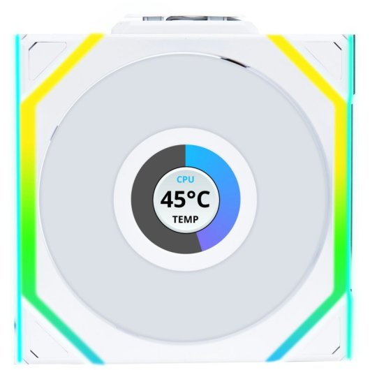 Ventilateur supplémentaire Lian-Li UNI FAN SL WIRELESS LCD 120 ARGB avec écran 120 mm Blanc