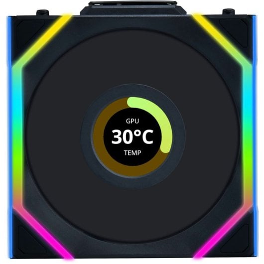 Lian-Li UNI FAN SL WIRELESS LCD 120 ARGB Ventoinha Suplementar com Ecrã 120mm Preta