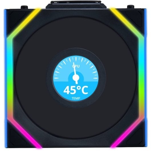 Lian-Li UNI FAN SL WIRELESS LCD 120 ARGB 3x Ventiladores Aspas Invertidas con Pantalla 120mm Negros