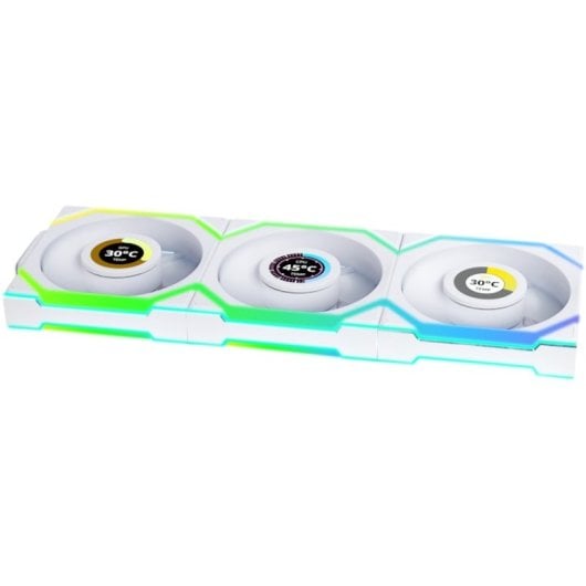 Lian-Li UNI FAN SL Wireless LCD 120 Confezione da 3 ventole supplementari 120 mm Bianco
