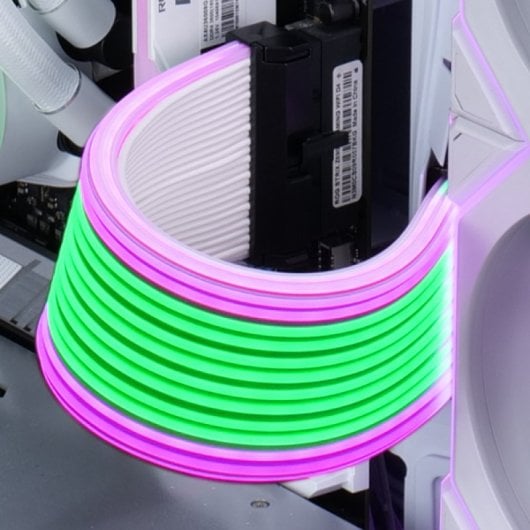 Câble d'extension ARGB sans fil Lian-Li Strimer pour GPU 12 V - 2 x 6 largeurs avec contrôle sans fil