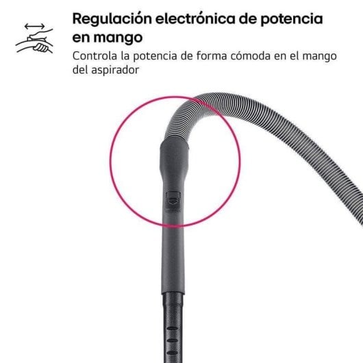 Aspirador sem Saco LG VC5506NHTB 650W Tubo Telescópico Filtro 3 Etapas 1,1L