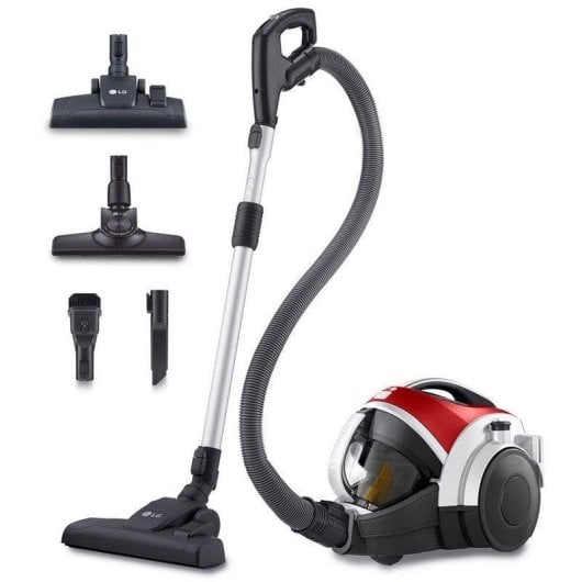 Beutelloser Staubsauger LG VK8506NHAG 650W Kompressor-Technologie 1,2L Aluminium Rot