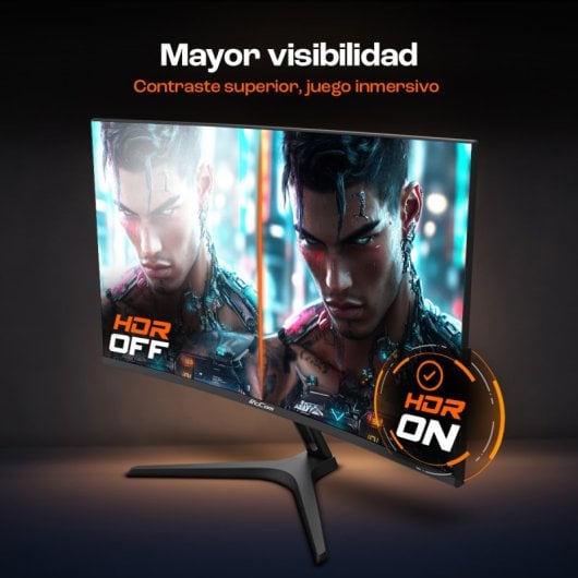 PcCom Elysium Monitor gaming 23.6" VA FHD 180Hz Adaptive Sync Curva