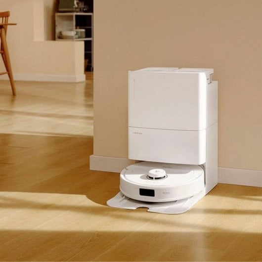 Aspirador Robô com Mopa Roborock Qrevo MaxV Com Esvaziamento Automático Navegação LiDAR 7.000Pa Controlo por Voz IA Com Câmara