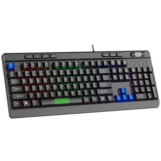 Teclado Sparco STEALTH a membrana Layout IT con RGB, anti-ghosting e rotella volume