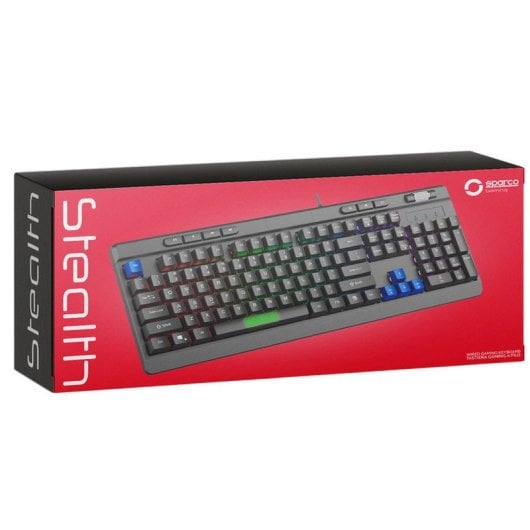 Sparco STEALTH Teclado Gaming RGB USB Negro
