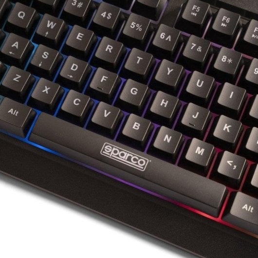Teclado Sparco STEALTH a membrana Layout IT con RGB, anti-ghosting e rotella volume