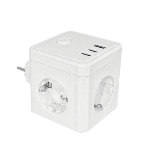 Tomada Inteligente Silver Electronics E-BLOCK Wi-Fi Bluetooth Controle por voz e Estatísticas de consumo