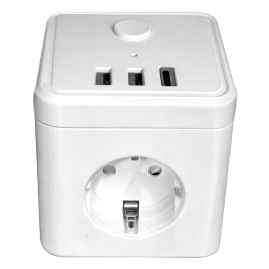 Tomada Inteligente Silver Electronics E-BLOCK Wi-Fi Bluetooth Controle por voz e Estatísticas de consumo