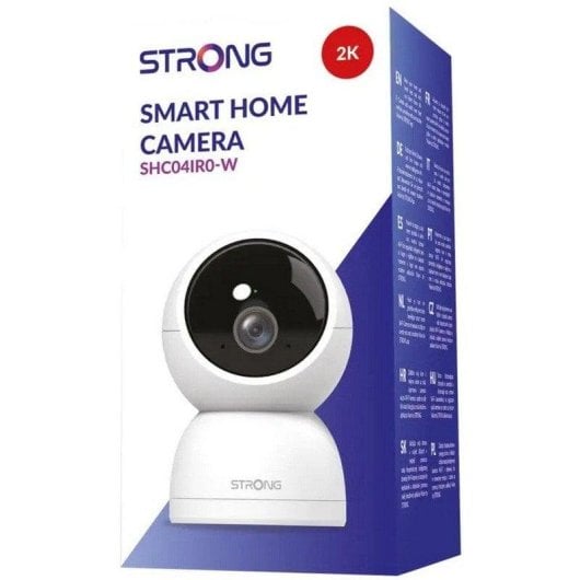 Câmera de vigilância Strong SHC04IR0-W 2K Visão Noturna Interna Detecção IA Áudio Bidirecional