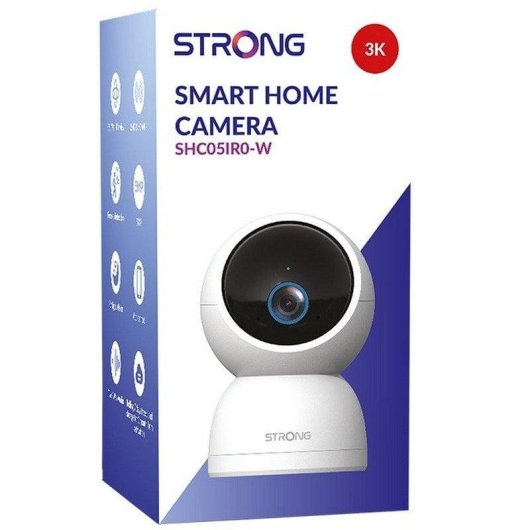 Câmera de vigilância Strong SHC05IR0-W 5MP Visão Noturna Interna Detecção IA Áudio Bidirecional