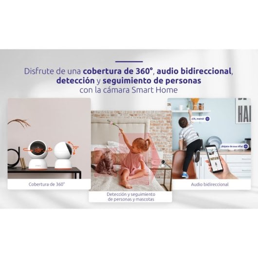 Caméra de sécurité Wi-Fi Smart Home Strong SHC08IR0-W 8MP 4K UHD Blanc