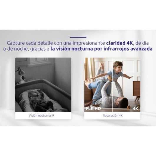 Caméra de sécurité Wi-Fi Smart Home Strong SHC08IR0-W 8MP 4K UHD Blanc