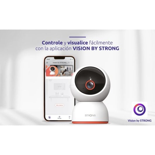 Caméra de sécurité Wi-Fi Smart Home Strong SHC08IR0-W 8MP 4K UHD Blanc