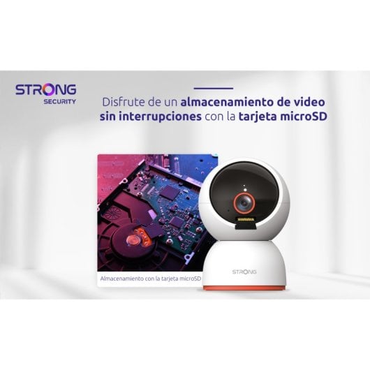 Caméra de sécurité Wi-Fi Smart Home Strong SHC08IR0-W 8MP 4K UHD Blanc