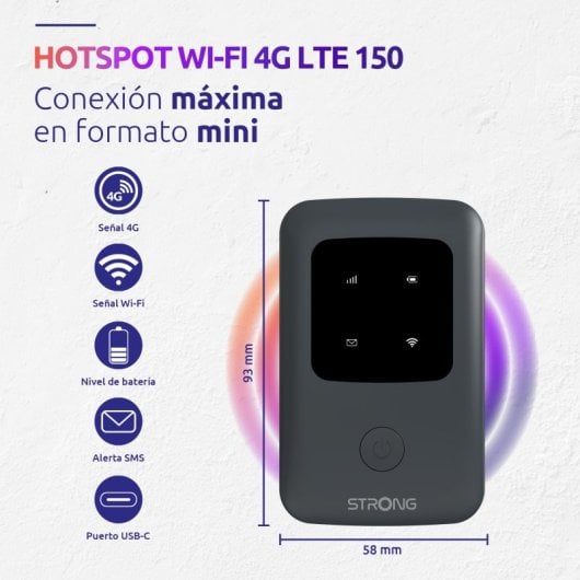 Strong 4GMIFI150C Hotspot Portátil 4G LTE 150Mbit/s