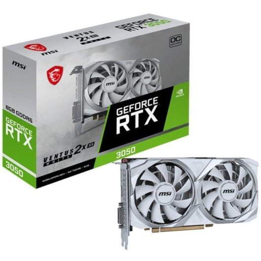 Grafikkarte MSI GeForce RTX 3050 VENTUS 2X XS OC WHITE 8GB GDDR6