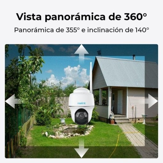 Câmera de vigilância Reolink 2K+ Visão Noturna Interna e Externa Detecção IA Painel Solar Áudio Bidirecional Controle por Voz