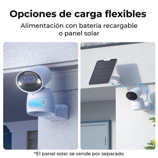 Überwachungskamera Reolink 4K Nachtsicht Außen KI Alarm Solarpanel Sprachsteuerung Zwei-Wege-Audio