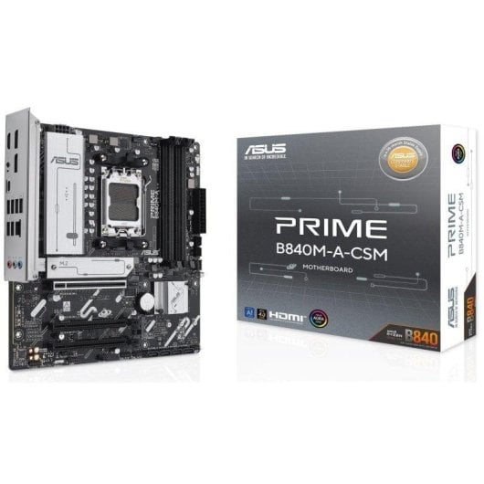 Schede Madri ASUS PRIME B840M-A-CSM AMD B840 AM5 DDR5 micro-ATX 2.5GbE M.2 PCIe 4.0