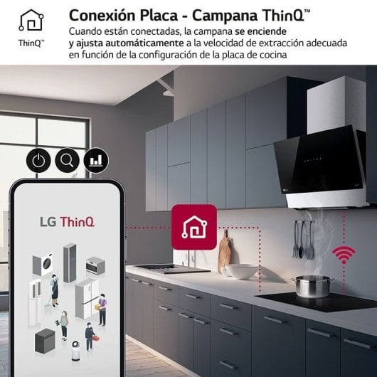LG CBIZ2432B Flex ThinQ Placa de Indução 3 Zonas 59cm Preta