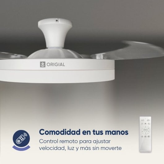 Origial AIRBLISS CEILING RETRACTABLE 25WW Ventilador de Techo con Aspas Retráctiles 25W Blanco