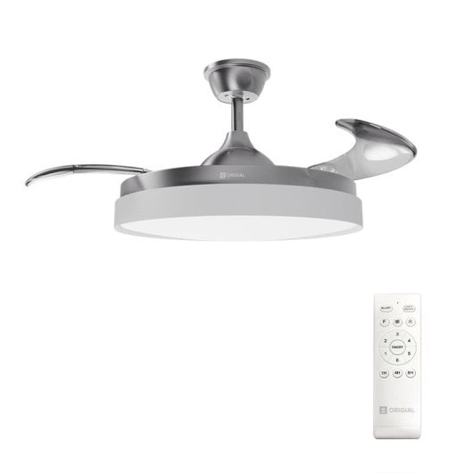 Origial AIRBLISS CEILING RETRACTABLE 25WIN Ventilador de Techo con Aspas Retráctiles 25W Inox