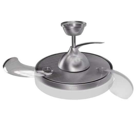 Origial AIRBLISS CEILING RETRACTABLE 25WIN Ventilador de Techo con Aspas Retráctiles 25W Inox